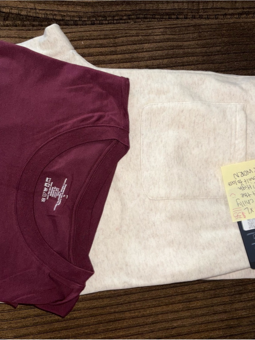 Gymshark Sweatpants & Joggers Set in Maroon and Light Heather